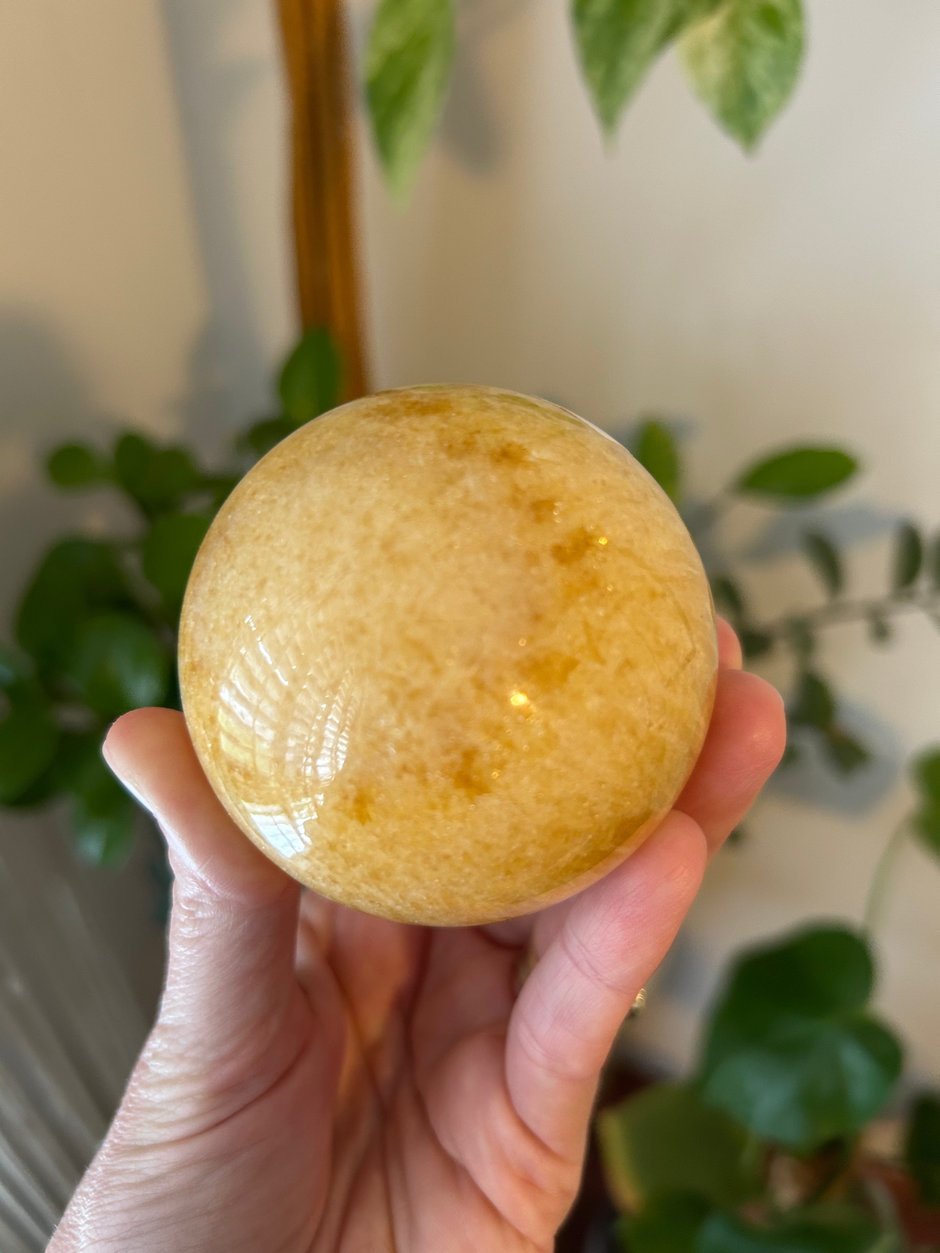 Orange Calcite Sphere #1